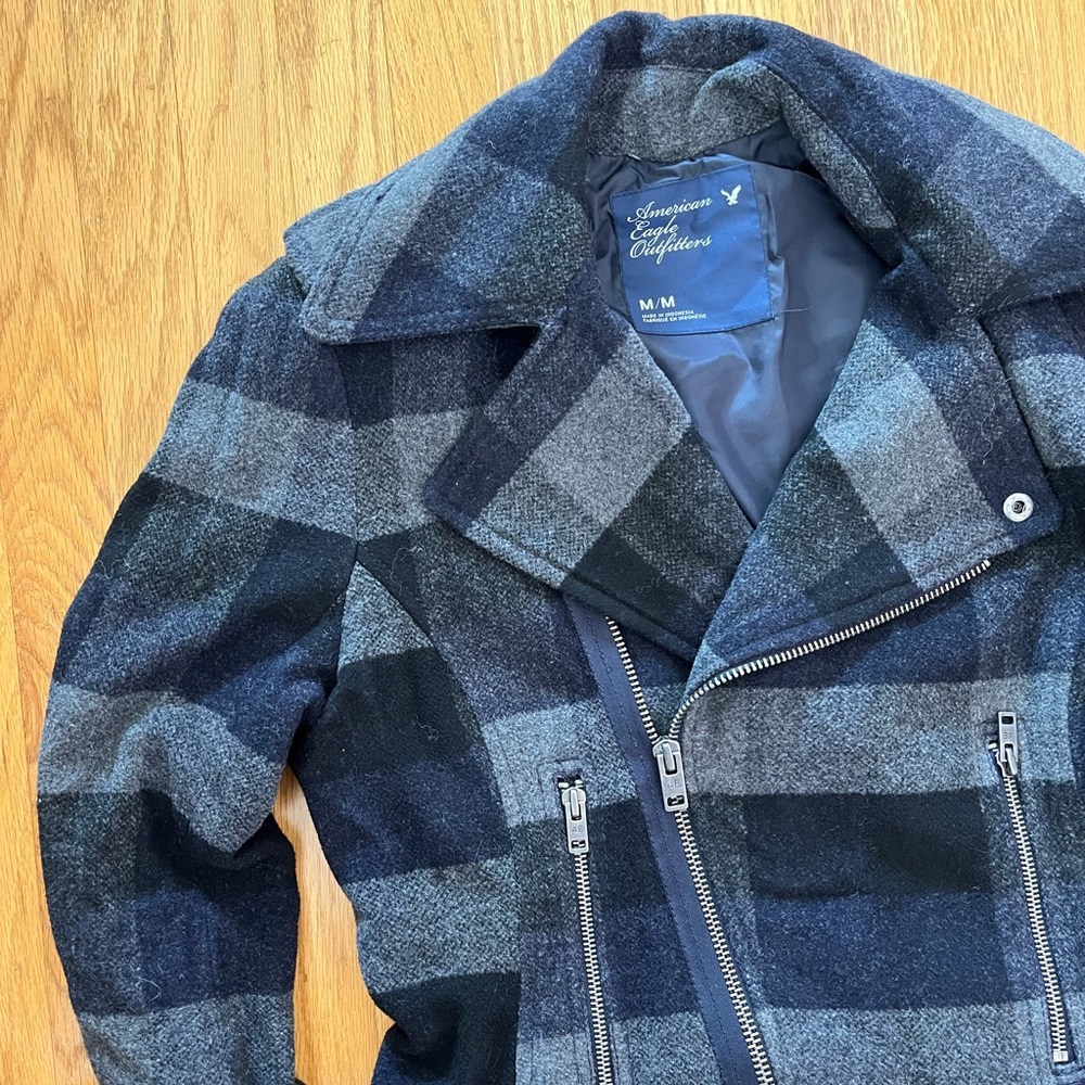 Plaid Crop Coat